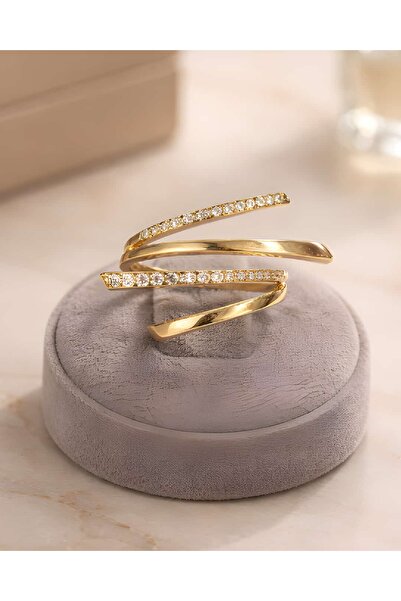 Portakal Esintisi Quadriva Zircon Stone Adjustable Xuping Ring