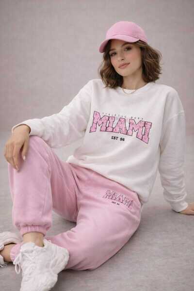 Risely Co Casual Stylish and Comfortable Miami Women's Oversized Tracksuit/ T...