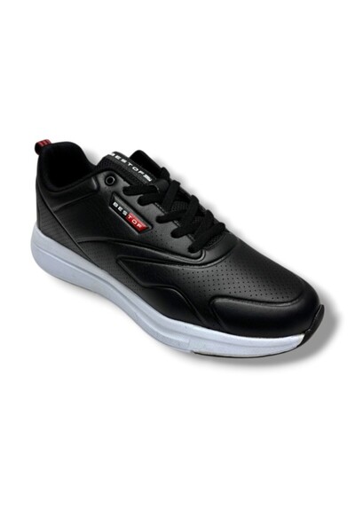 Best Of 129-26 Volume Leather Anatomical Men Sneakers Black White