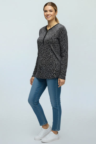 ECE GİYİM ΓΥΝΑΙΚΕΙΑ ΚΑΛΟΚΑΙΡΙΝΗ ΜΠΛΟΥΖΑ ΜΕ ΛΕΠΤΟΜΕΡΕΙΑ ΔΑΝΤΕΛΑΣ ΚΑΙ ΣΧΕΔΙΑΣΜΕ...