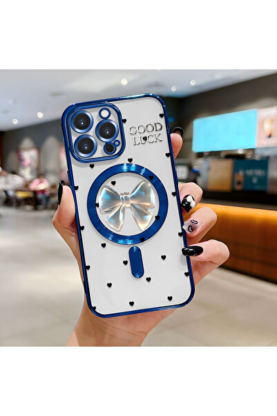ucuc iPhone 16 Pro Max Uyumlu Şeffaf Arka Yüzeyli Manyetik Darbeye Dayanıklı ...