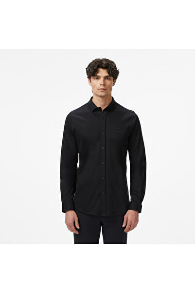 Lacoste Erkek Slim Fit Siyah Gömlek