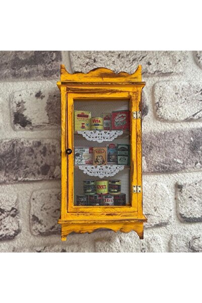 Empressco El Yapımı Nostaljik Minyatür Tel Dolap, Şık ve Renkli Dekorasyon Pa...