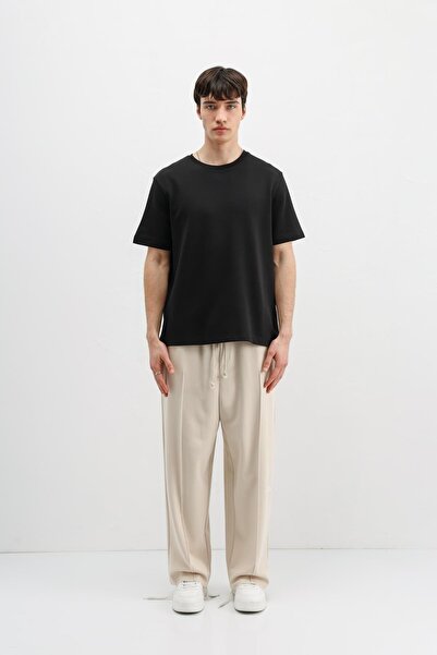 VAMOSCLO Baggy fit sweatpants stone