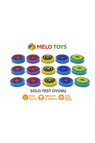 Melo TOYS Solo Test Oyunu – Klasik Zeka ve Strateji Oyunu 15 adet | Eğitici P...