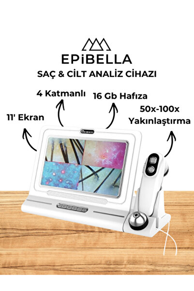 Epibella Profesyonel Cilt ve Saç Analiz Cihazı – Dijital Cilt Analiz Makinesi