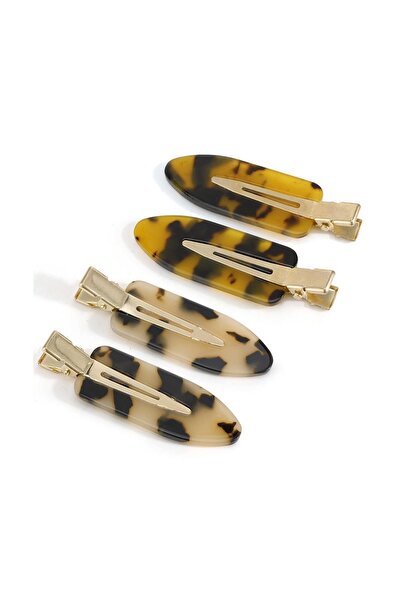 New Obsessions Set of 4 Non-Marking Clip Buckles with Turtle Back Pattern