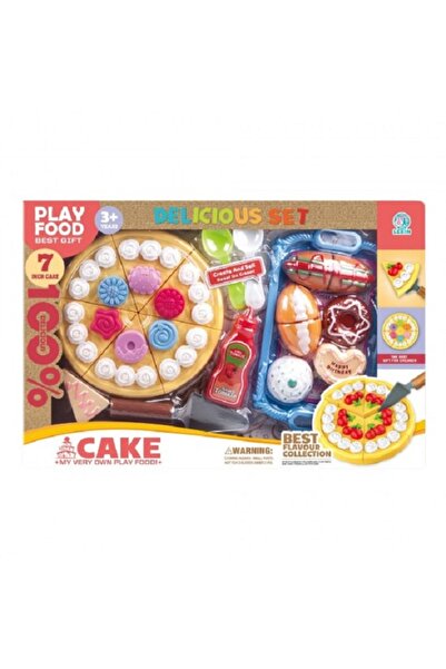 Noname Cake and tray playset with toy food.