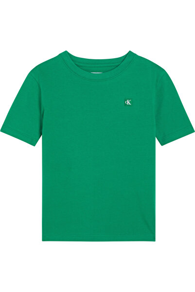 Calvin Klein Mono Mini Badge Kids Green Regular T-Shirt