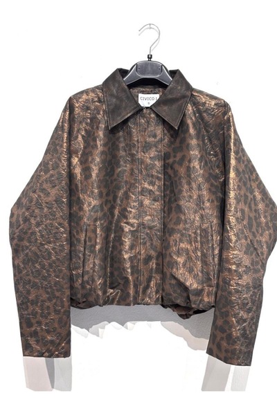Civico Italy Animal-print spring jacket