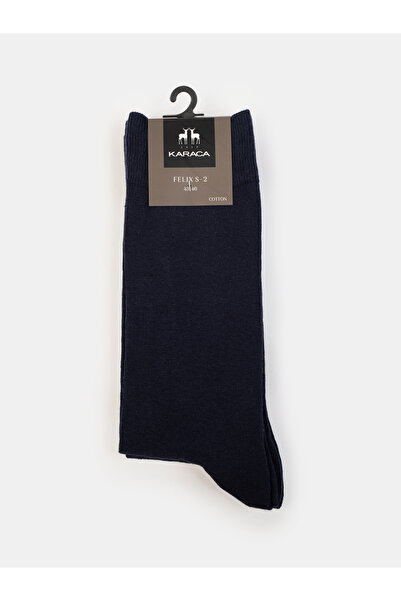 Karaca Lacivert Pamuk Karışımlı Çorap