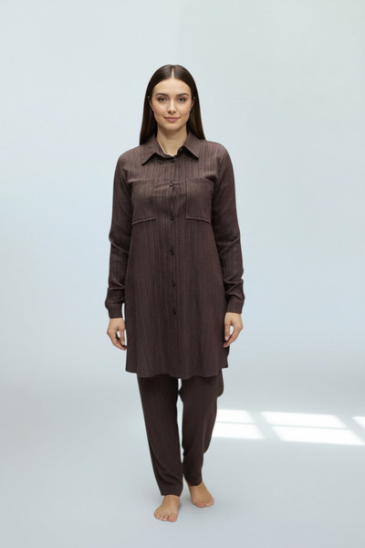 ECE GİYİM ΓΥΝΑΙΚΕΙΟ ΤΟΥΝΙΚ ΜΕ ΚΟΥΜΠΙΑ ΜΠΡΟΣΤΑ, ΤΣΕΠΕΣ ΣΤΟ ΤΟΠΟ ΤΟΥ ΜΠΡΟΣΤΙΝΟΥ...