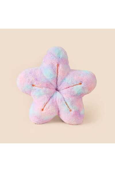 Evidea Soft Çiçek Figürlü Yastık - Renkli - 40 cm
