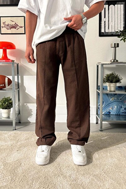 Flaw Wear Pre-Stitched Elastic Waist Linen Pants