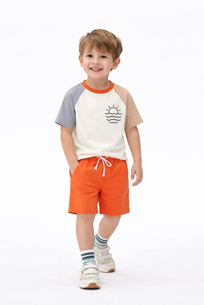 BABY SPORT Set pentru băieți, vară, din bumbac, cu imprimeu, pantaloni scurți...