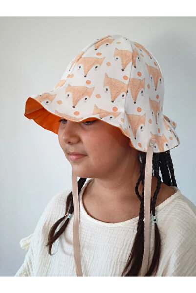 Simone Jr. Double Sided Tied Linen Look Baby Bucket Hat