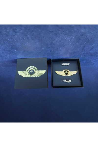 kho military design 9.5x9.5x6 cm. Kutusunda 1 Adet Metal Pilot Brove-2 Adet M...