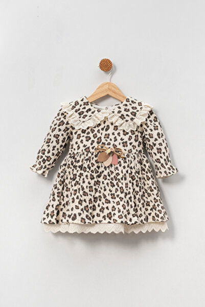 Hülya's MIND LEOPARLI KIZ BEBEK ELBİSE