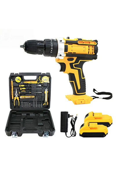 Zenva Mașină de găurit electrică fără fir de 21V + set de scule profesionale ...