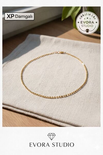 XUPING JEWELRY XP Damgalı Orijinal Xuping Pul Zincir Kolye – Gold Renk Minima...