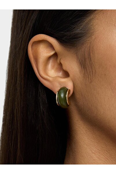 PARFOIS Taş Efektli Halka Küpe Seti