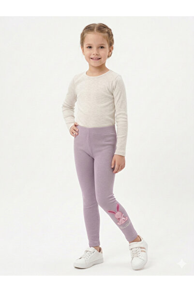 İncili بنطلون ضيق للبنات قطن قطع من تافسان مطرز مرن - بنطلون ضيق للأطفال مناس...