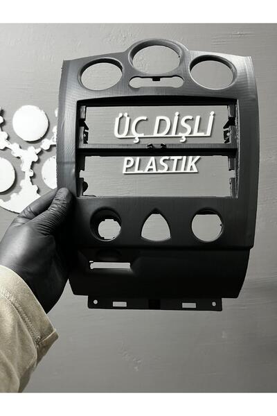 3DisliPlastik Megan 2 Faz 2 Dijital Klimalı Ön Panel Siyah 3D Baskı