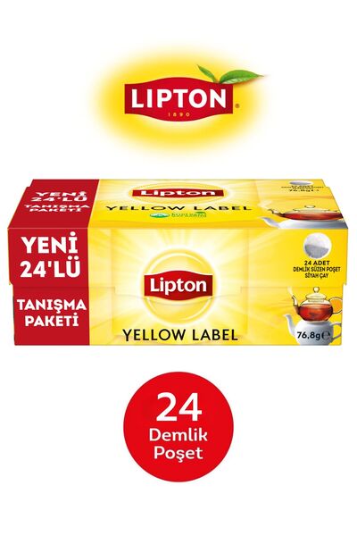 Lipton Yellow Label Demlik Poşet Çay 24lü