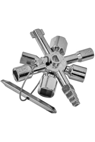 Kraft Cheie universala 10 in 1 tip cruce pentru atelier, lungime totala 95 mm,