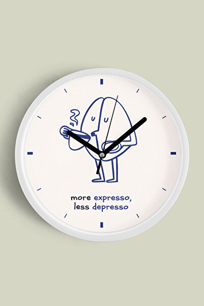 JHAAR Design modern cu litere - Ceas de perete pentru bucătărie „MORE EXPRESS...