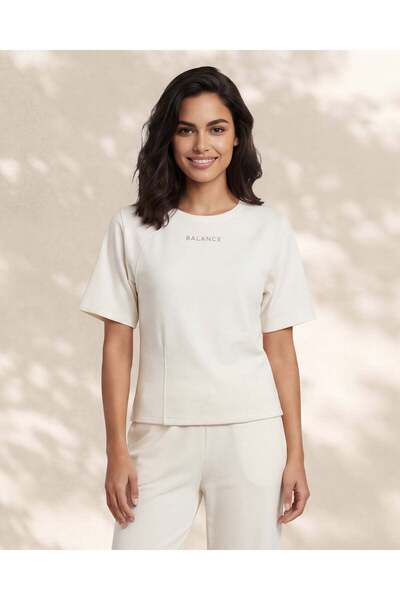 REDTAG بنطال رياضي أبيض نسائي