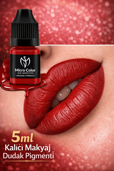 Lush Studio DUDAK PİGMENTİKIRMIZI TONLU 5ml Dudak Kontür Boyası Kalıcı Makyaj...
