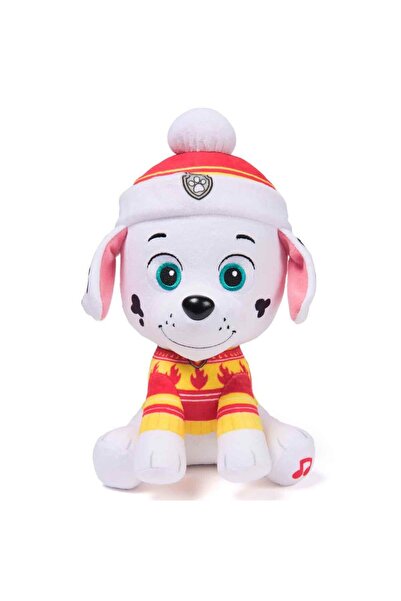 PAW PATROL Sesli Holiday Peluş 20 cm - Marshall