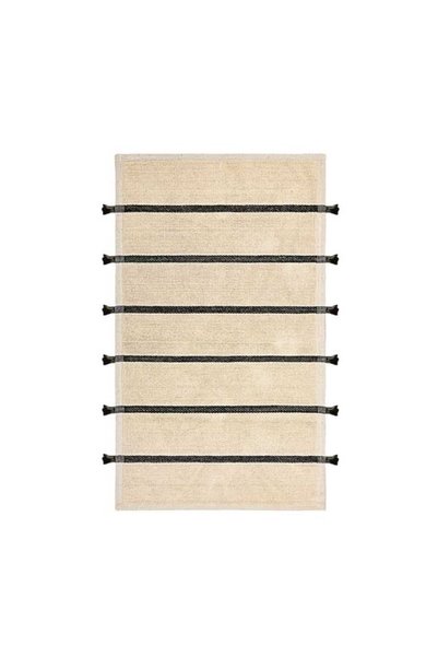 Evidea Soft Rigel Banyo Paspası - Ekru / Siyah - 60x100 cm