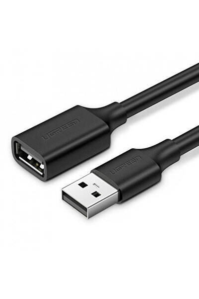 Ugreen Καλώδιο δεδομένων USB θηλυκό σε USB αρσενικό 2m - (10316) - Μαύρο