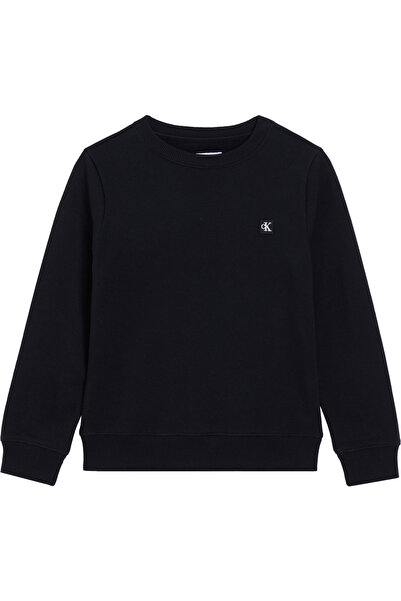 Calvin Klein Mini Badge Regular Cn Black Kids Sweatshirt