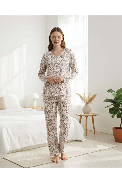 REDTAG Women Assorted Printed Long Sleeve Pyjama Set