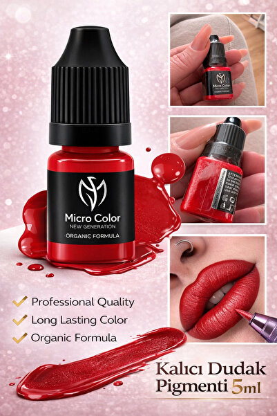 Lush Studio DUDAK PİGMENTİKIRMIZI TONLU 5ml Dudak Kontür Boyası Kalıcı Makyaj...