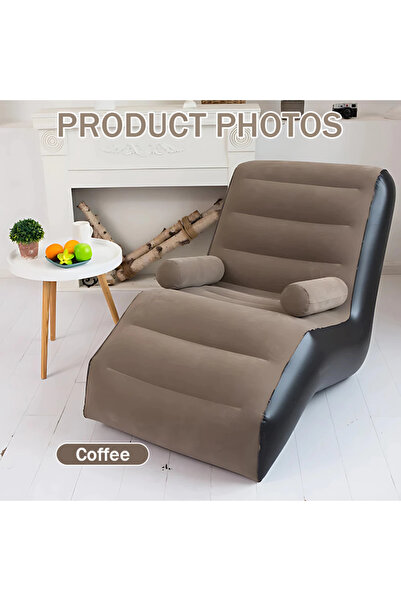 Generic كرسي استرخاء قابل للنفخ مناسب لغرف النوم وغرف المعيشة وما إلى ذلك