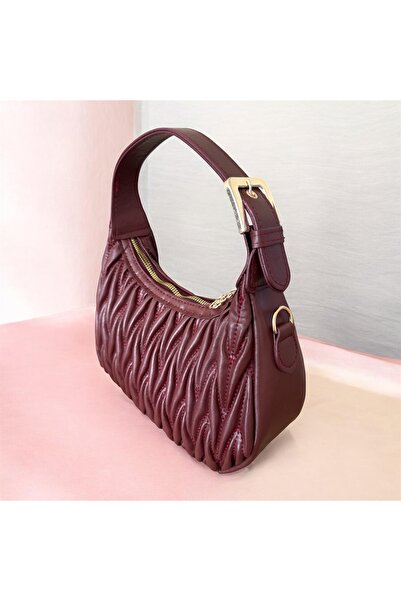 Gözde Mağazacılık Embro Desen Şık Γυναικείο Στυλάτο Σετ Χεριών Τσάντα ώμου