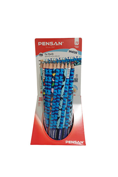 Pensan Balık Flimli Kurşun Kalem HB (72 Li Paket) Pe96030/72