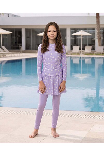 REDTAG ملابس سباحة أرجوانية اللون للبنات الكبيرات