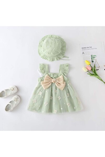 OEM Φόρεμα και καπέλο, 100% Βαμβάκι, Με φλοράλ μοτίβο EVA