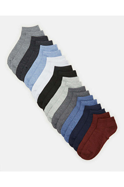 REDTAG عبوة اقتصادية من 10 أزواج من الجوارب الرجالية السادة المتنوعة