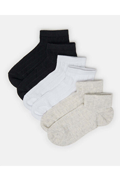 REDTAG Boys Assorted 3 Pairs Ankle Length Socks