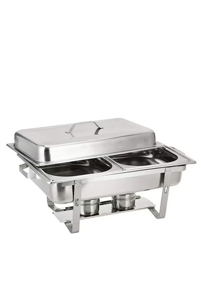Cady One Double silver buffet plate for serving and keeping food hot