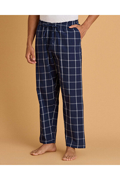 REDTAG Men Navy Woven Pyjama Pants
