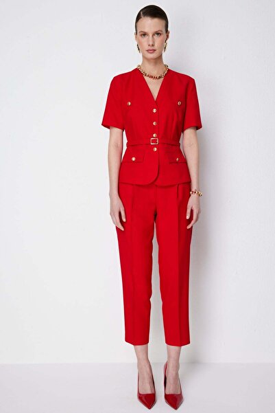 Ekol Yan Cepli Dar Paça Pantolon