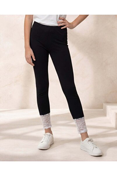 REDTAG Senior Girls Black Skinny Fit Leggings