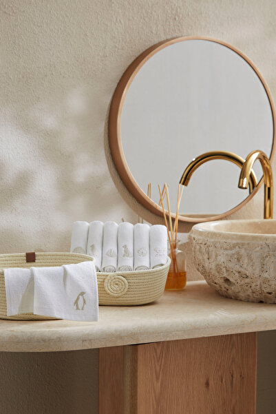 Özdilek Wipure 12'li Nakışlı Yıkanabilir Havlu Peçete 20x20 cm